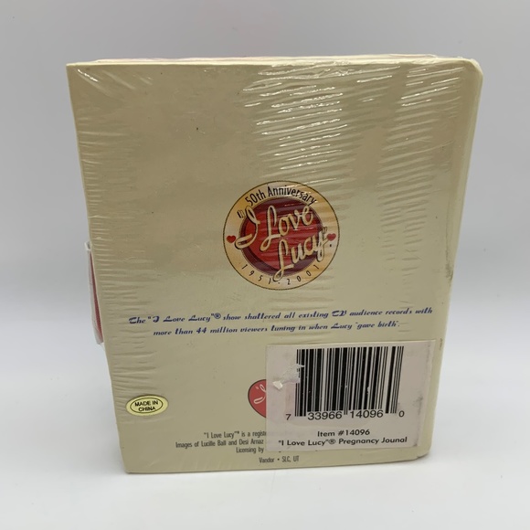 VTG I Love Lucy 50th Anniversary Oh Baby Lucy & Ricky Pregnancy Journal Notebook - Picture 5 of 11